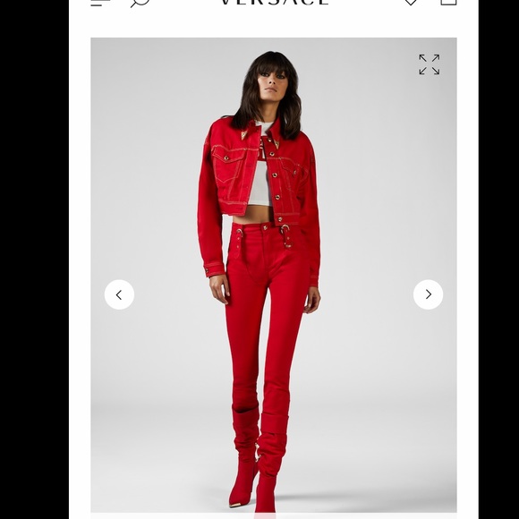 New💕Versace cropped jacket gold hardware - Picture 2 of 9